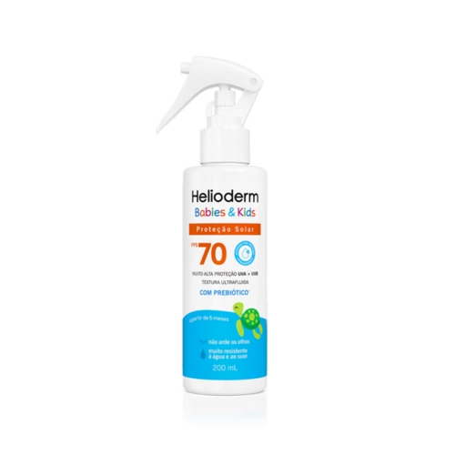 Protetor Solar Infantil Helioderm Fps70 Spray Babies e Kids 200ml