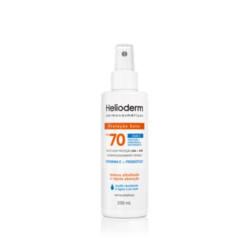 Protetor Solar Helioderm Fps70 Aerosol 200ml
