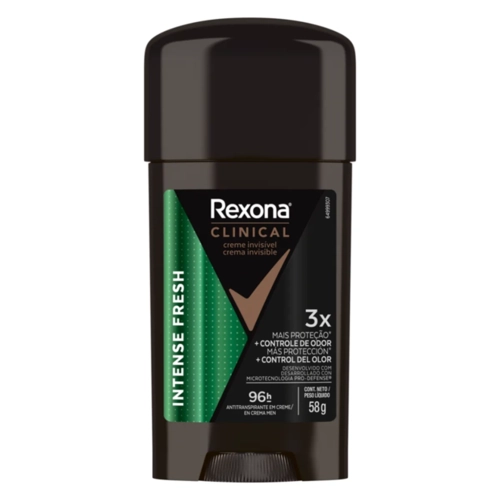 Desodorante Stick Creme Rexona Clinical Masculino Intense Fresh 58G