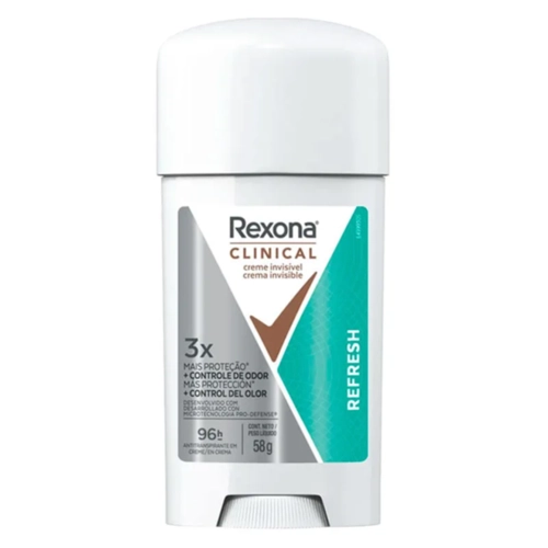 Desodorante Stick Creme Rexona Clinical Woman Refresh 58G