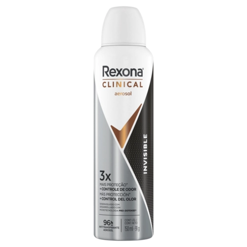 Desodorante Aerosol Rexona Clinical Invisible 150ml