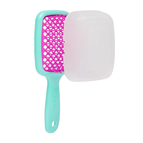Escova de Cabelo Ricca Flex Go Mini Aqua Ref 2450