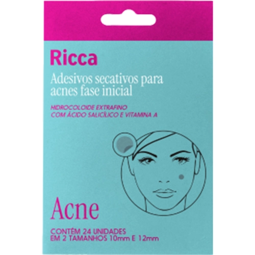 Adesivos Secativos Para Acnes Ricca 3866 Fase Inicial 24 Unidades