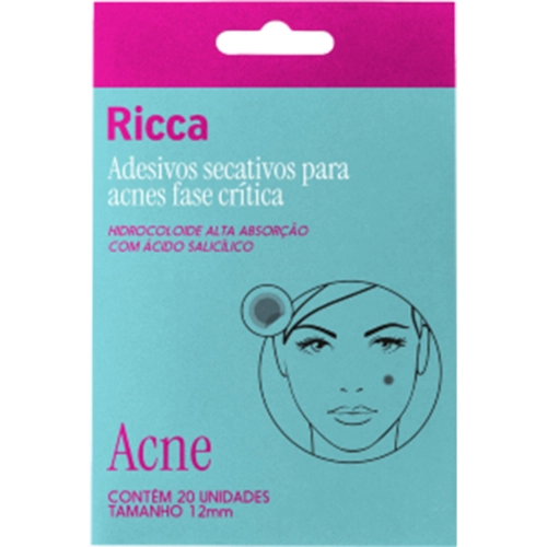 Adesivos Secativos Para Acnes Ricca 3867 Fase Crítica 20 Unidades
