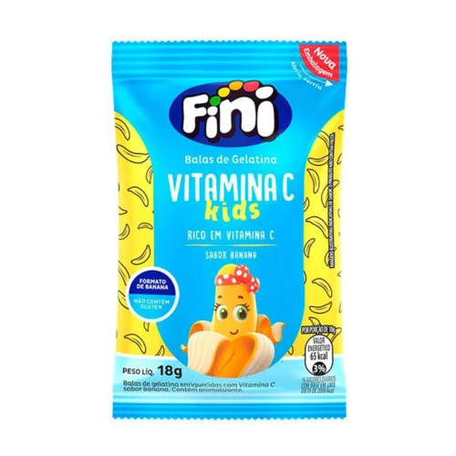 Fini Bala Gelatinosa Bem Estar Vitamina C Kids Banana