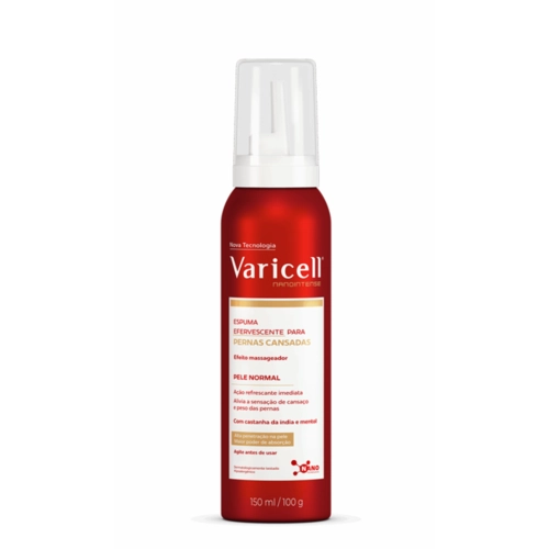 Espuma Efervescente Para Pernas Cansadas Varicell Nanointense 150Ml