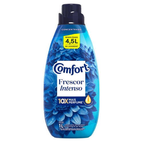 Amaciante Comfort Frescor Intenso Azul 1 Litro