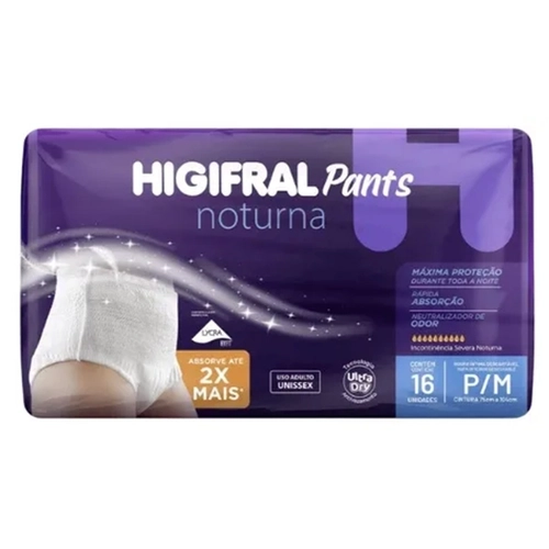 Fralda Higifral Pants Noturna P/M