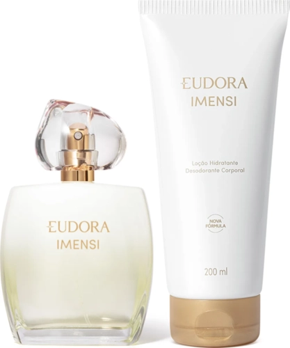 Kit Perfume Feminino Eau de Colônia Eudora Imensi 100ml + Loção Hidratante Desodo Corporal 200ml