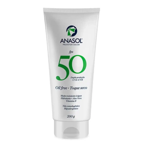 Protetor Solar Anasol Oil Free Toque Seco Fps50 200G