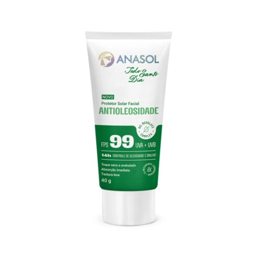 Protetor Solar Facial Anasol Antioleosidade Todo Santo Dia Fps99 40G
