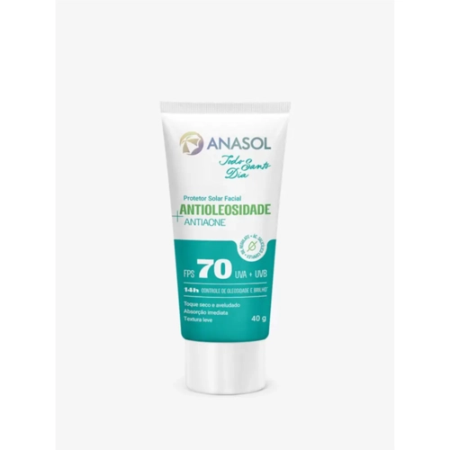 Protetor Solar Facial Anasol Antioleosidade Antiacne Todo Santo Dia Fps70 40G