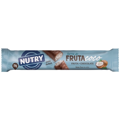 Barra De Fruta Nutry Coco Com Chocolate 19g