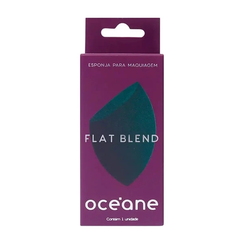 Esponja de Maquiagem Flat Blend Verde Oceane