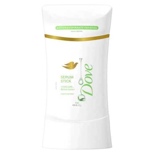 Desodorante Sérum Stick Dove Aqua Coconut 45G