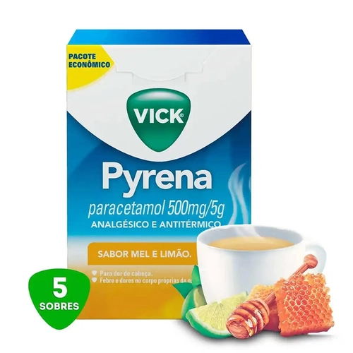 Vick Pyrena Mel E Limão 5G 5 Envelopes