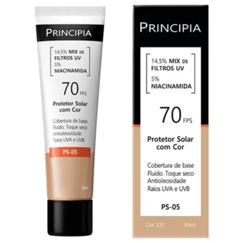 Protetor Solar Facial Principia FPS 70 Cor 2.0 30ML