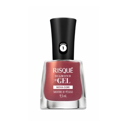 Esmalte Risqué Diamond Gel Smoothie De Pêssego