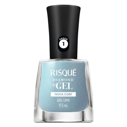 Esmalte Risqué Diamond Gel Azul Capri