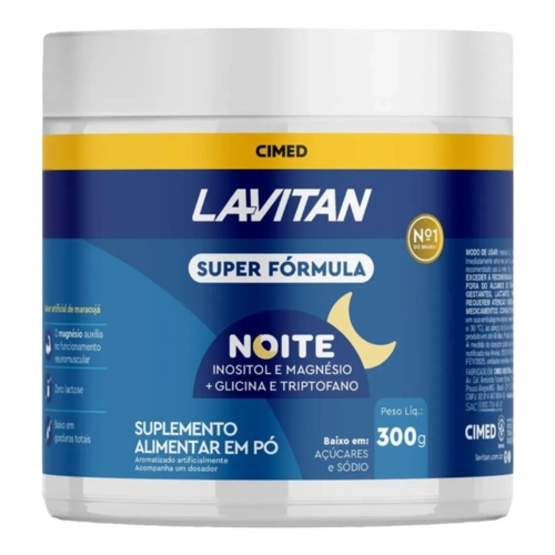 Suplemento Alimentar Em Pó Lavitan Super Formula Noite Maracuja 300G