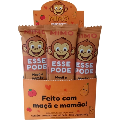 Barra Nutritiva Mimo Maça e Mamão 30G