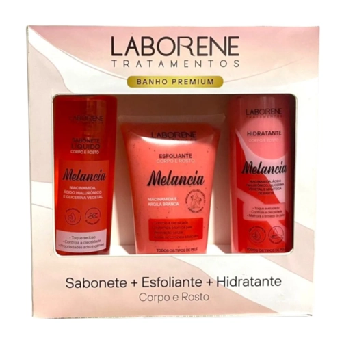 Kit Laborene Sabonete + Esfoliante + Hidratante Melancia