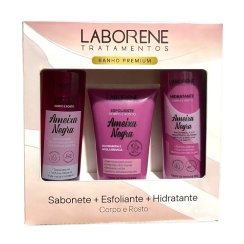 Kit Laborene Sabonete + Esfoliante + Hidratante Ameixa Negra