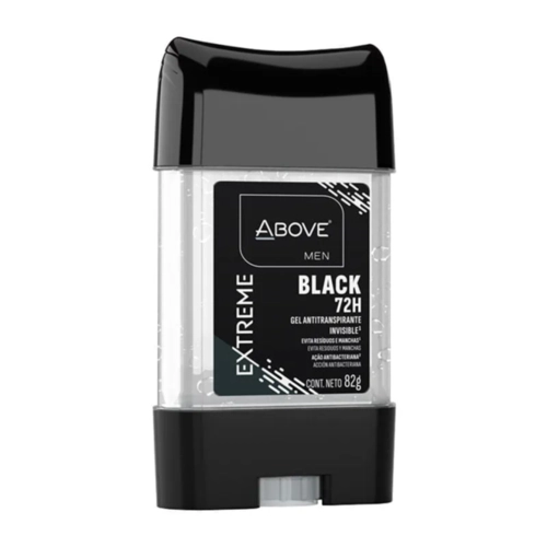 Desodorante Stick Gel Above Antitranspirante Extreme Black 82G