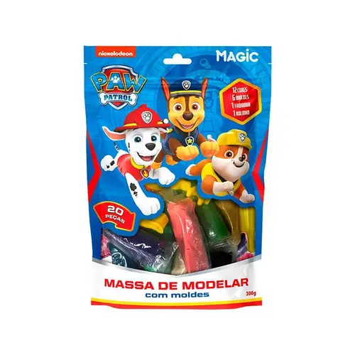 Massa de Modelar Magic Patrulha Canina Azul 12 Cores