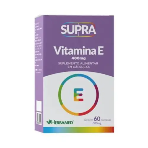 Supra Vitamina E 400Mg 60 Capsulas Herbamed