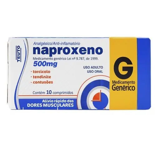 Naproxeno 500Mg 10 Comprimidos Teuto