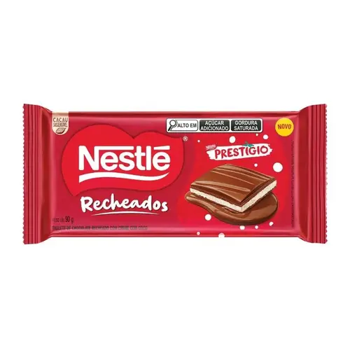 Barra De Chocolate Recheado Prestigio Nestlé 90G