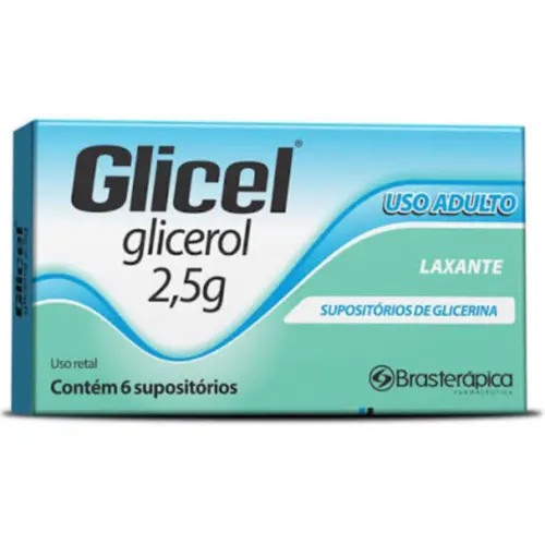Supositorio De Glicerina Adulto Glicel 6 Unidades