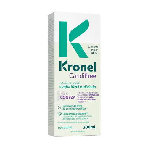 Sabonete Liquído Íntimo Candifree Kronel 200Ml