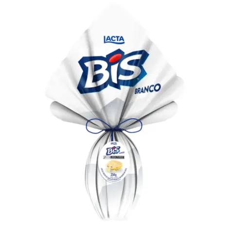 Ovo de Páscoa Lacta Bis Branco N°15 234g