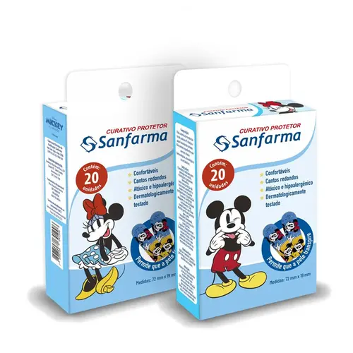 Curativo Infantil Mickey e Minnie 20Un