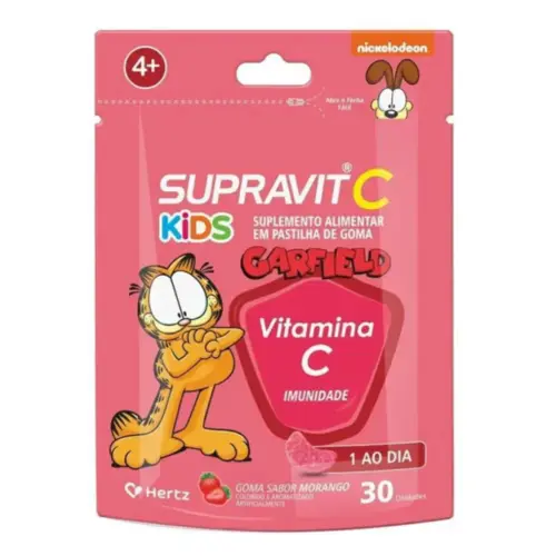 Supravit C Kids Morango 30 Gomas