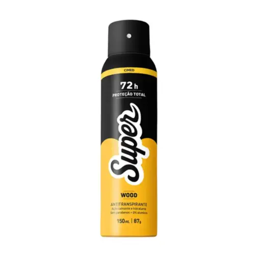 Desodorante Antitranspirante Aerosol Super Masculino Wood 150ml