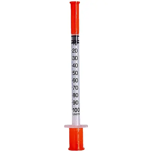 Seringa Descartável Insulina 100Ui 1 Unidade com Agulha 6mm
