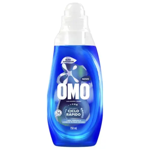 Sabão Líquido OMO Ciclo Rápido Ação Antiodor 750ml