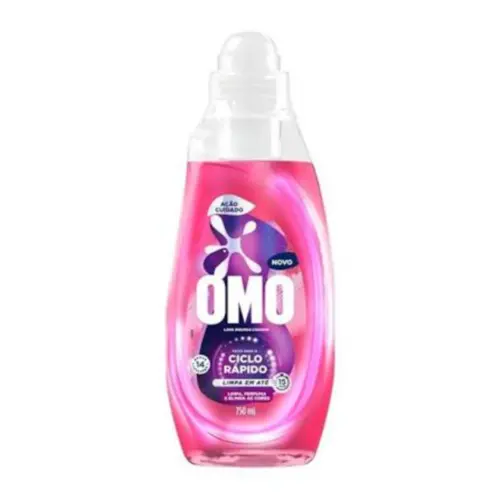 Sabão Líquido OMO Ciclo Rápido Ação Cuidado 750ml