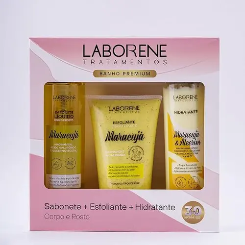 Kit Laborene Sabonete + Esfoliante + Hidratante Maracujá