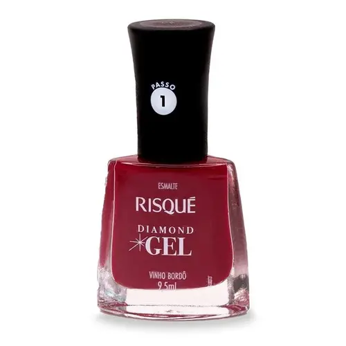 Esmalte Risqué Diamond Vinho Bordô