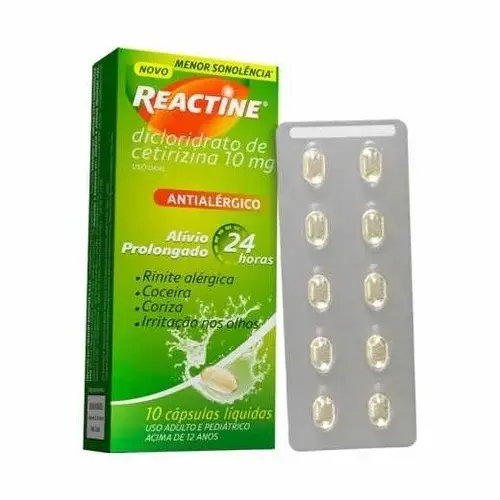 Reactine 10Mg 10 Capsulas
