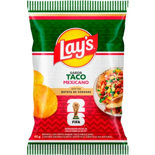 Chips Lays Copa Taco Mexicano 62g
