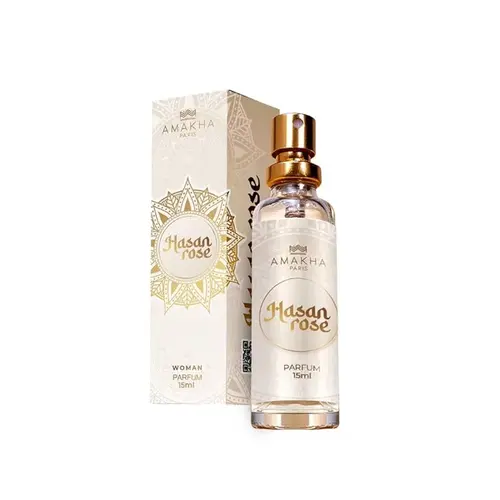Perfume Feminino Amakha Hasan Rose inspirado em Fakhar Rose Lafatta 15ml