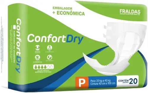 Fralda Geriátrica ConfortDry P 20 Unidades