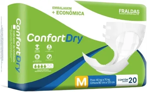 Fralda Geriátrica ConfortDry M 20 Unidades