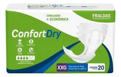 Fralda Geriátrica ConfortDry XXG 20 Unidades