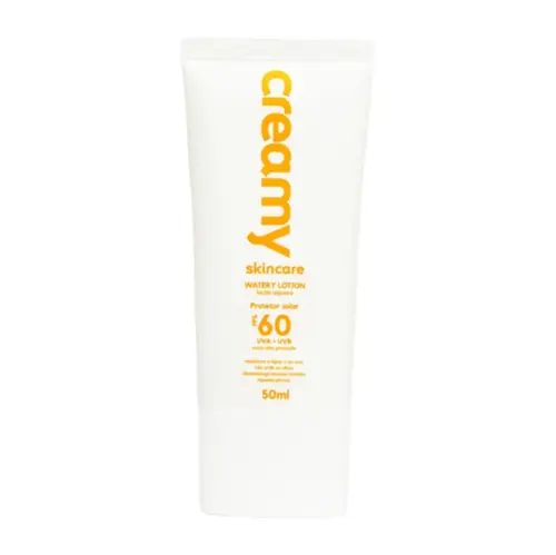 Protetor Solar Facial FPS 60 Watery Lotion Toque Leve 50ml Creamy